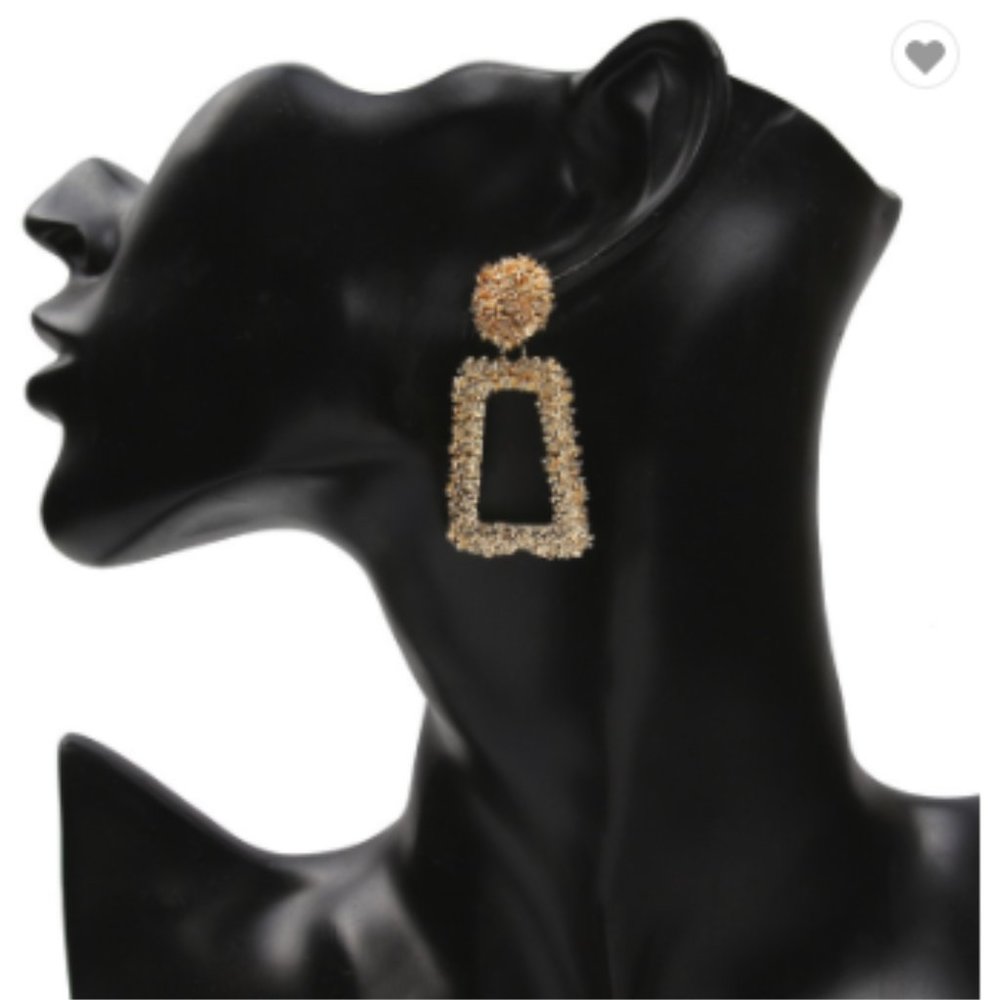 Medium Rectangular Boho Chic Earrings Set Of 5 - image 4